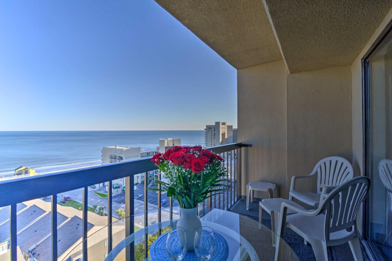 Myrtle Beach Condo With Ocean Views - Walk To Beach! المظهر الخارجي الصورة